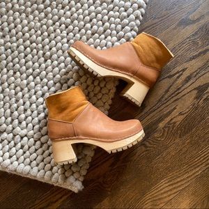 Swedish Hasbeens | Leather Wool lined Clogs | 8